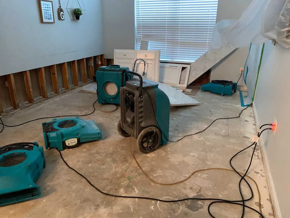 Dehumidifier in flood-cut room for Water Extraction & Removal in Wanaque